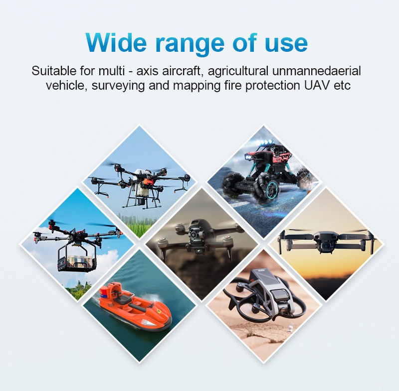 드론의 배터리 사양 테이블을 읽는 방법은 무엇입니까?