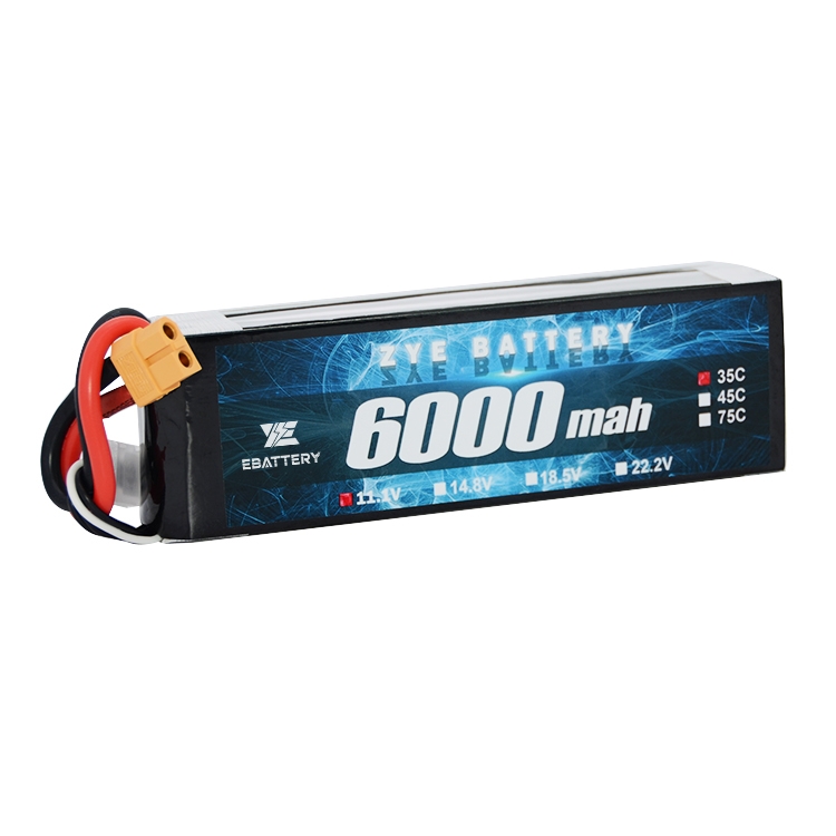 3S Lipo 배터리 6000mAh 60C 11.1v Lipo 배터리