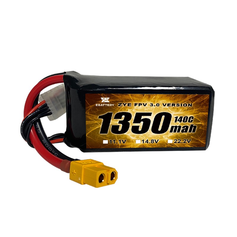 FPV 드론용 높은 120C 1350mah 1550mah Lipo 배터리